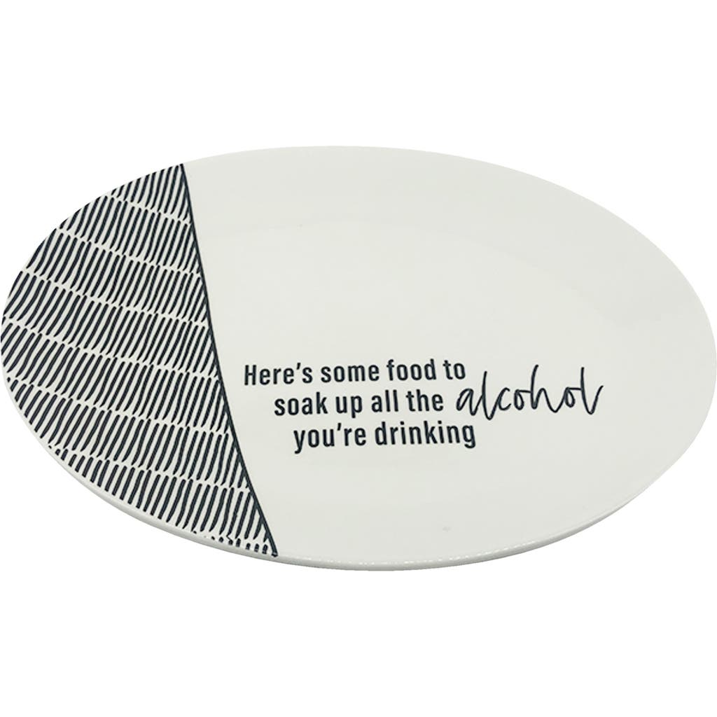 Totalee Gift Soak Up Platter Ceramic White