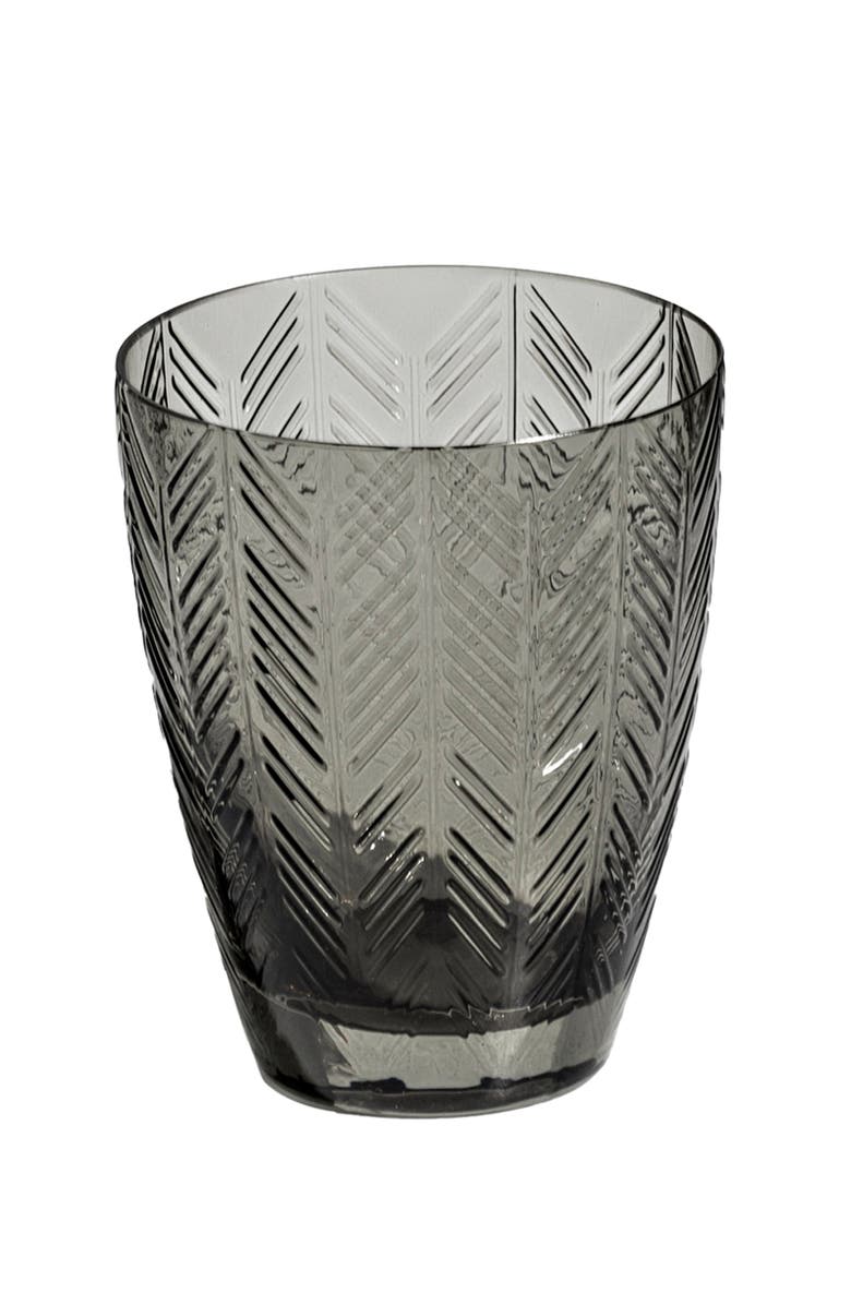 Missoni Home Tableware Water Glass ZIG ZAG Set of 6 Grey 11.8 oz, diam. 3.3", H 4", Main, color, Grey
