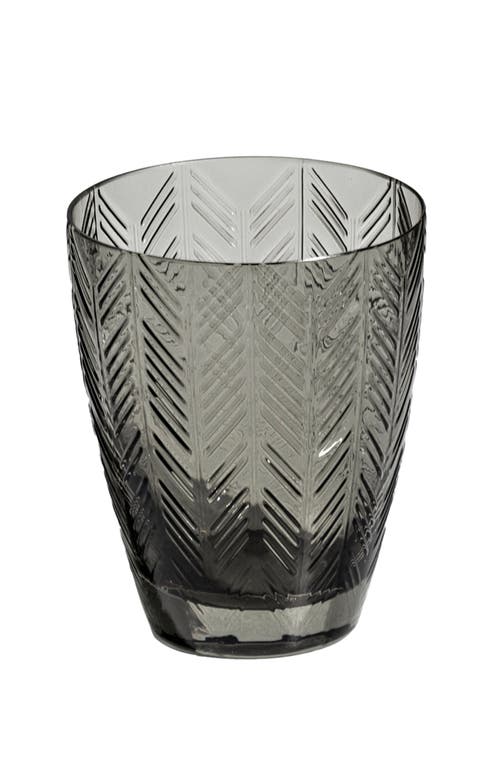 Missoni Home Tableware Water Glass Zig Zag Set Of 6 Grey 11.8 Oz, Diam. 3.3", H 4"
