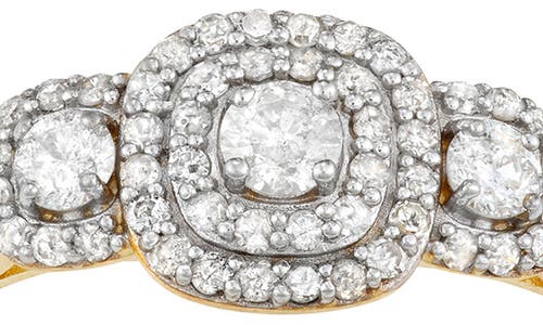 Fuzion Creations Two-tone Diamond Ring In Yellow