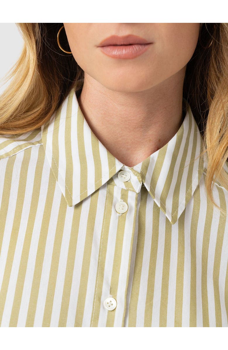 Saint + Sofia Anneliese Shirt, Alternate, color, Green Stripe