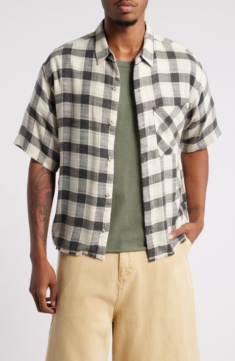 Riker Plaid Short Sleeve Button-Up Shirt