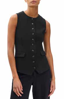 rag & bone Irina Ponte Longline Vest