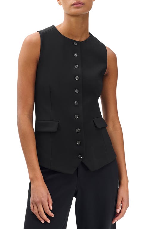 Rag & Bone Irina Ponte Longline In Black