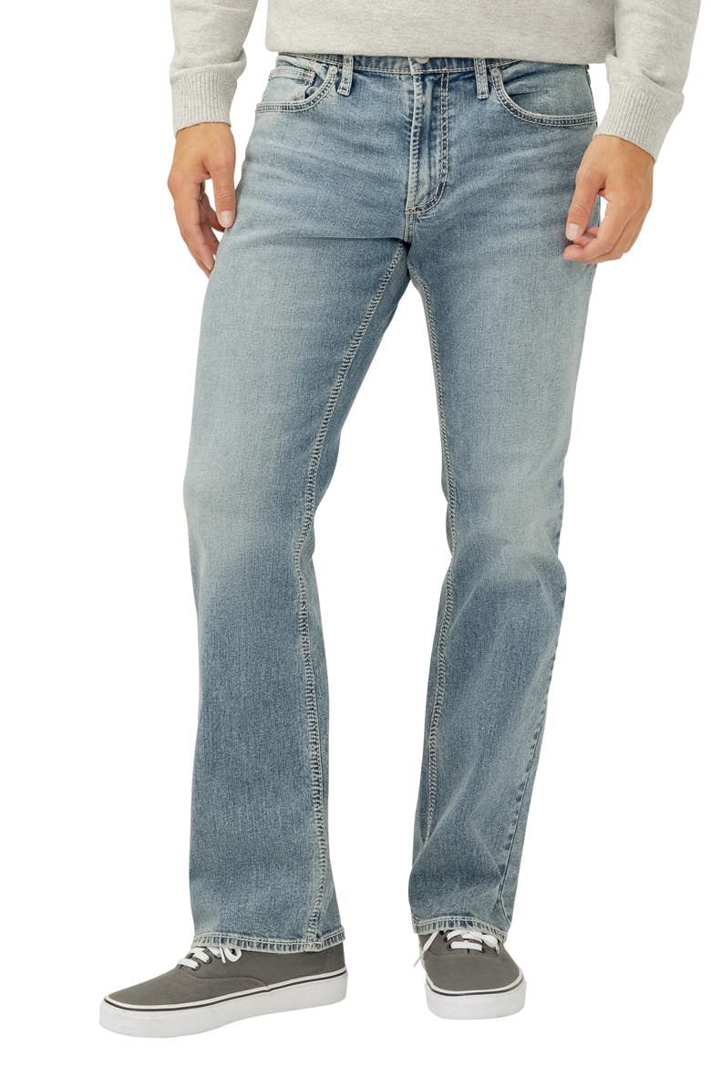 Jace Slim Bootcut Stretch Jeans, Alternate, color, RUGGED