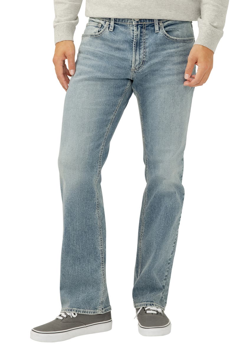 Silver Jeans Co. Jace Slim Bootcut Stretch Jeans, Alternate, color, Rugged