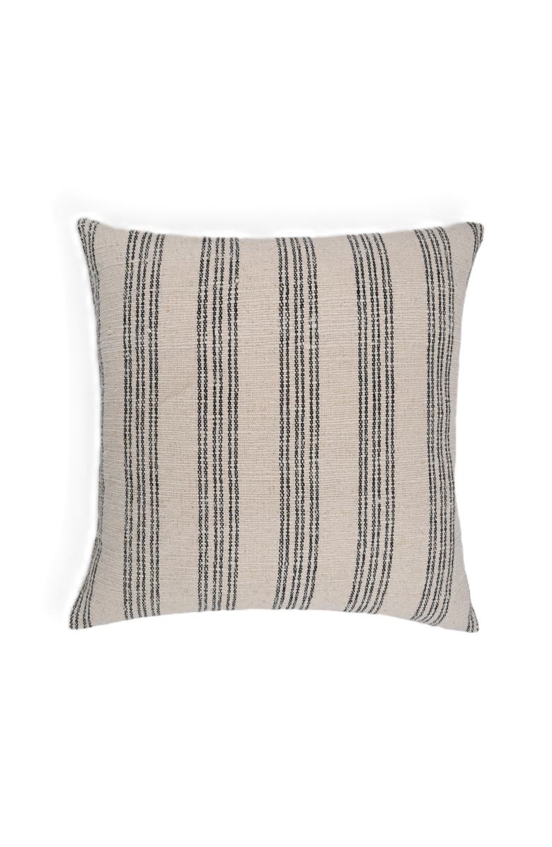 Naki & Ssam Natural Harmony Cotton Nettle Stripe Throw Pillow - Cover Only, Main, color, Natural