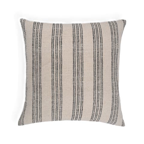 Natural Harmony Cotton Nettle Stripe Throw Pillow - Cover Only