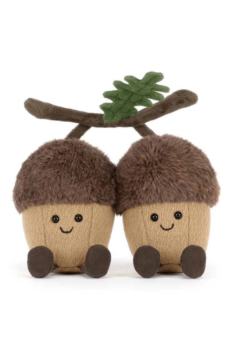 Amuseables Ort & Tum Acorns Plushie, Main, color, BROWN