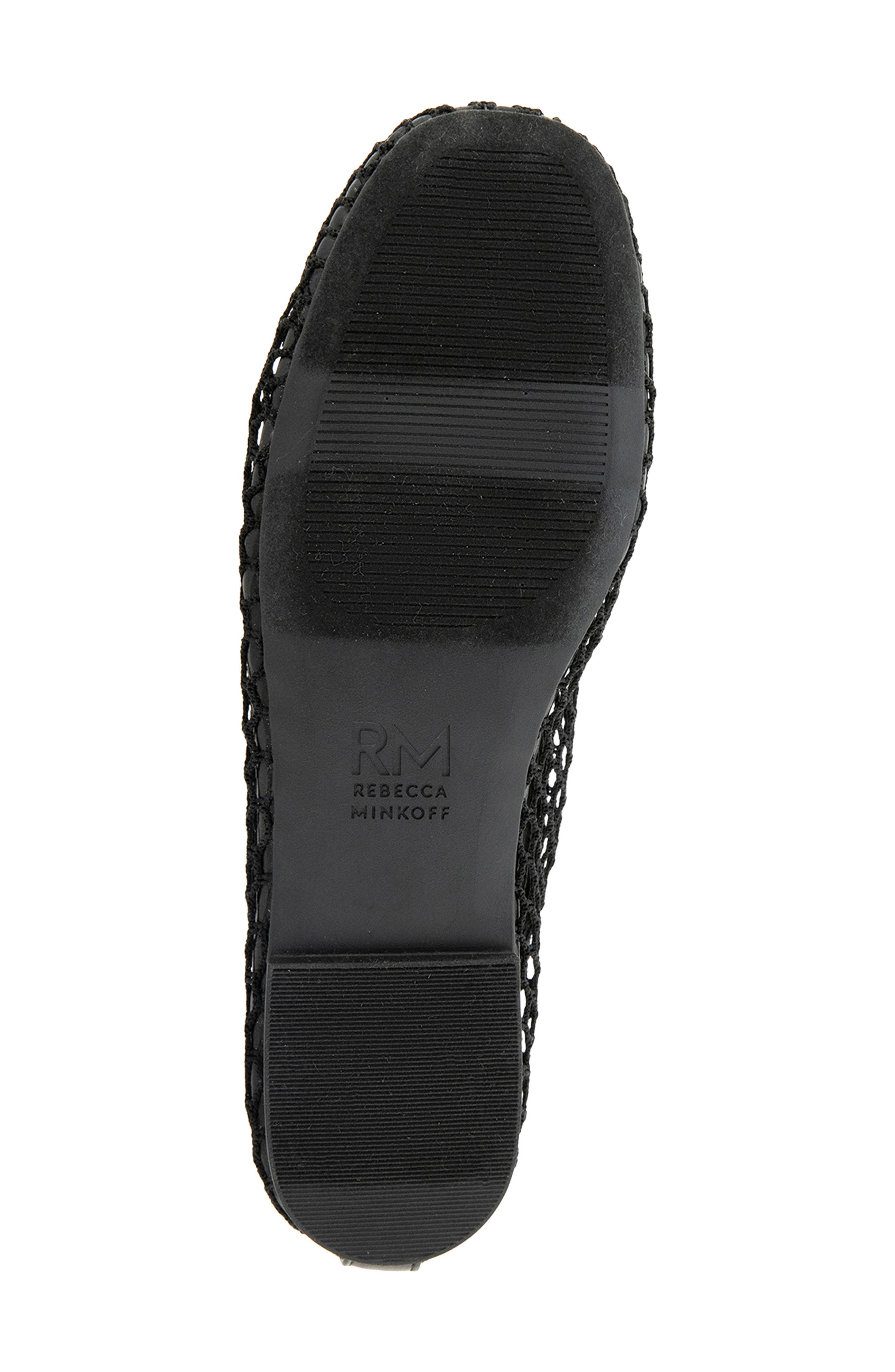 Rebecca Minkoff Bunny Mesh Ballet Flat, Alternate, color, Black