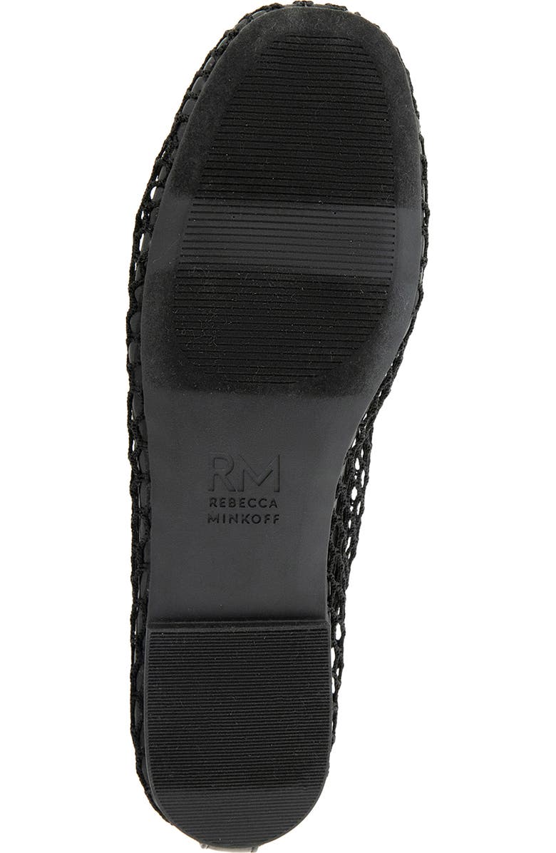 Rebecca Minkoff Bunny Mesh Ballet Flat, Alternate, color, Black