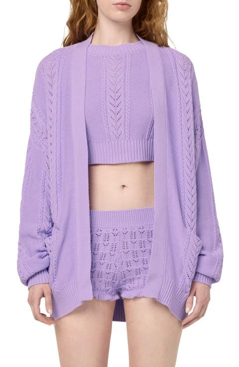 GENTRYPORTOFINO 売れ筋商品|||ジェントリーポルトフィーノ カーディガン アウター レディース Cardigans Purple gentry portofino(ジェントリー ポルトフィーノ) 通販｜woollen