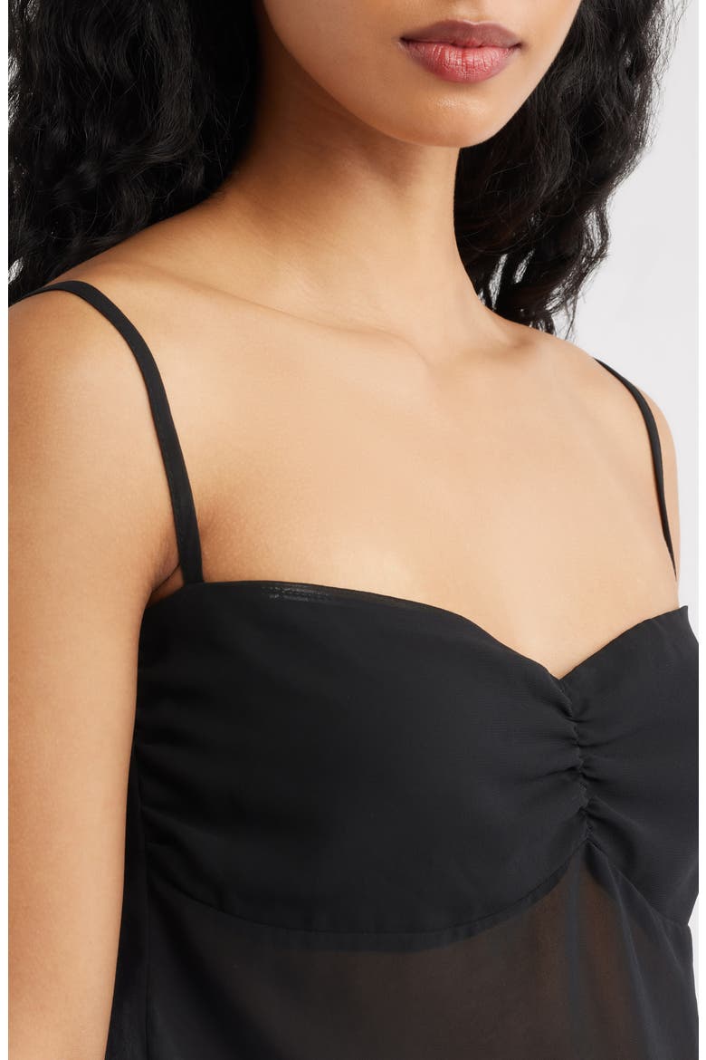 Claire Chiffon Camisole, Alternate, color, BLACK