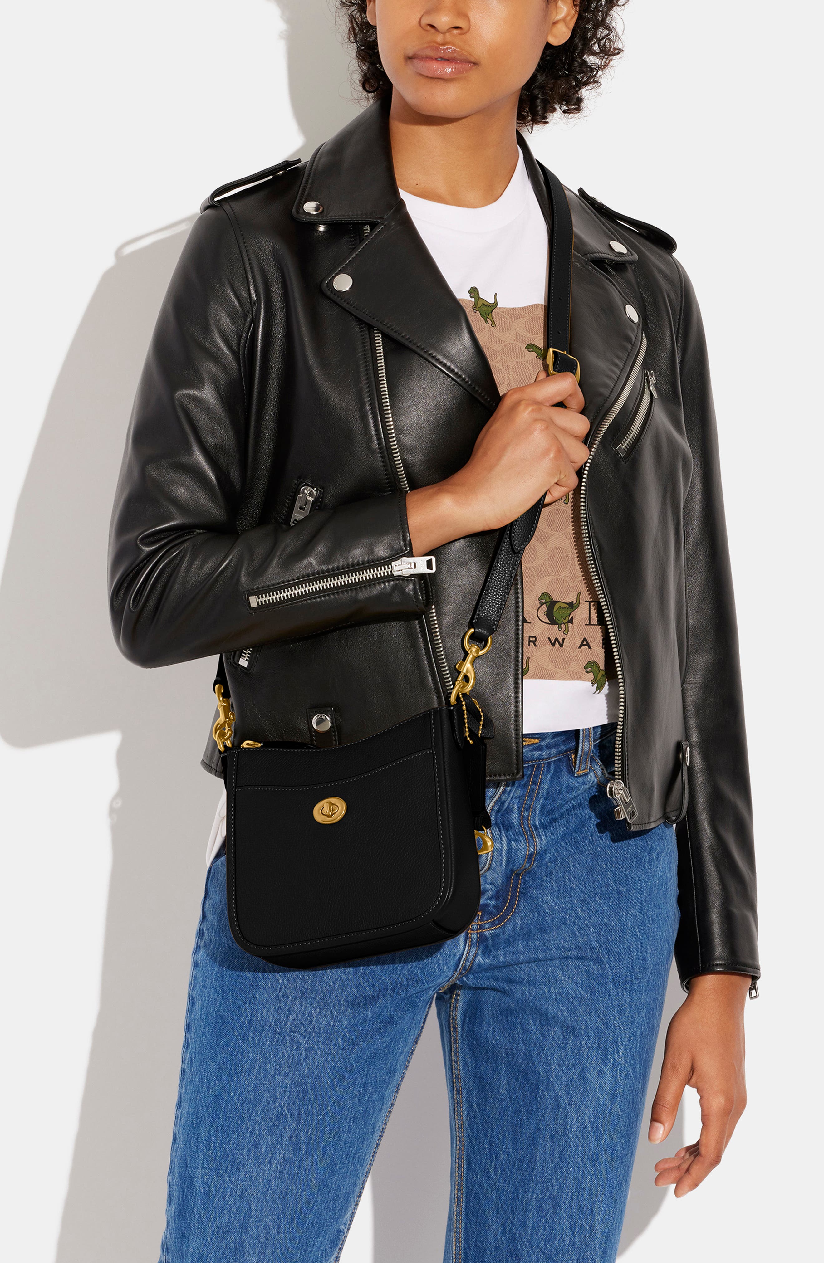 COACH Chaise 10 Leather Crossbody Bag, Alternate, color, 