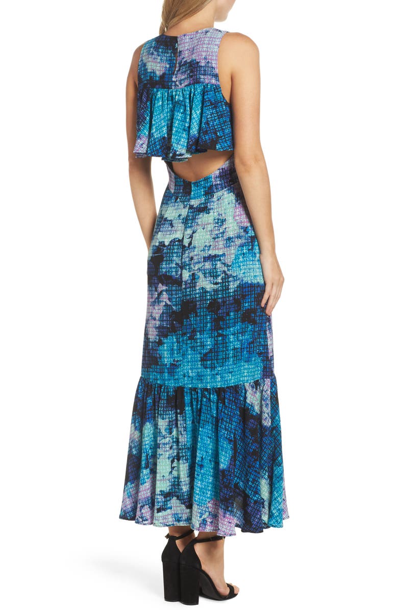 Maggy London Print Maxi Dress, Alternate, color, 