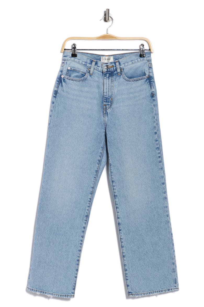 Le Jane Crop Straight Leg Jeans, Alternate, color, TURBO