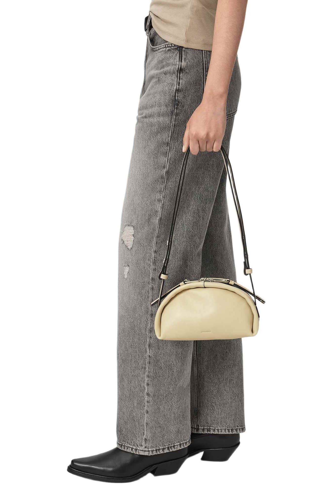 Rosalie Arc Crossbody Bag, Alternate, color, BONE WHITE