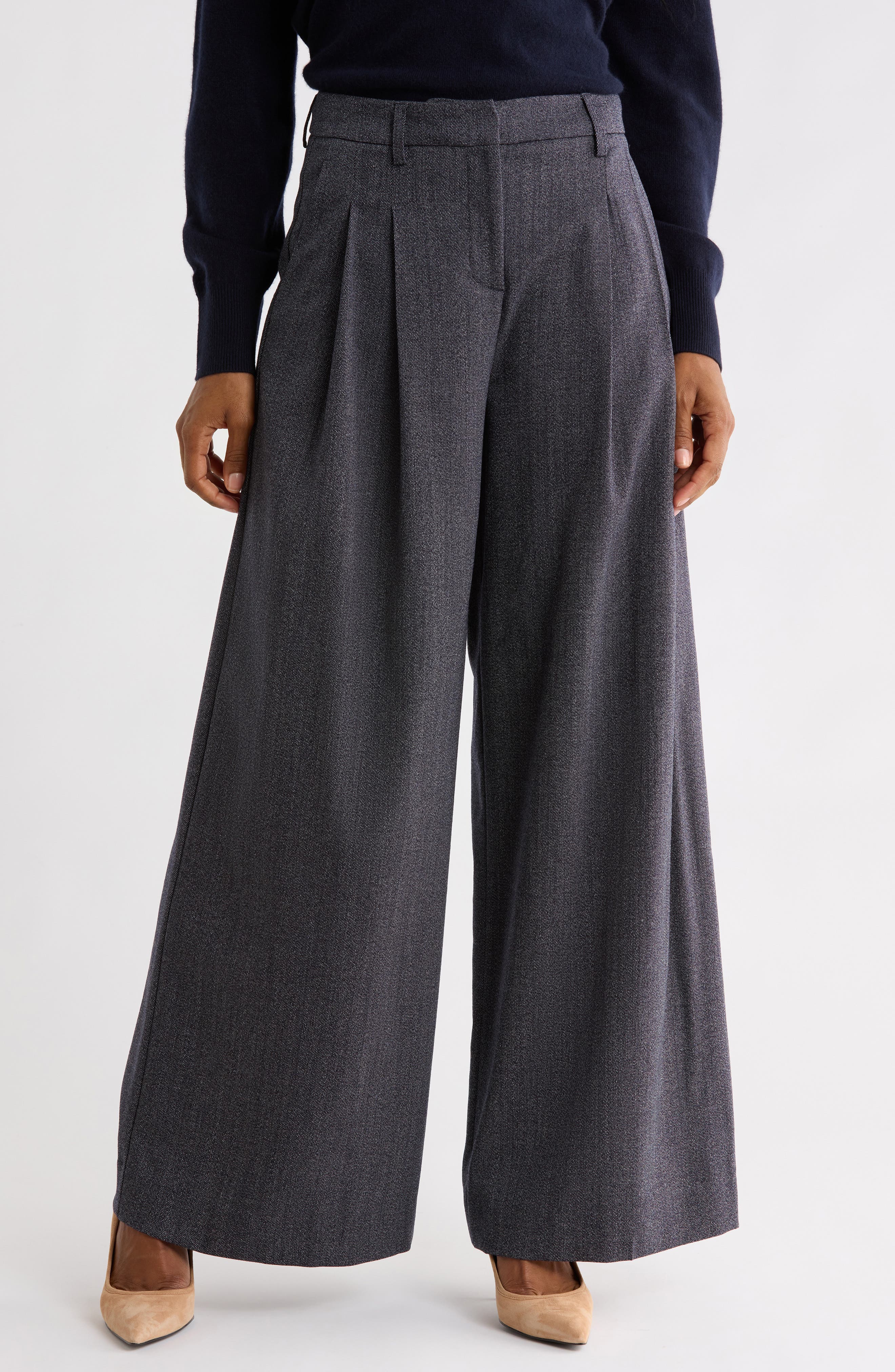 Didi Wide Leg Virgin Wool Pants