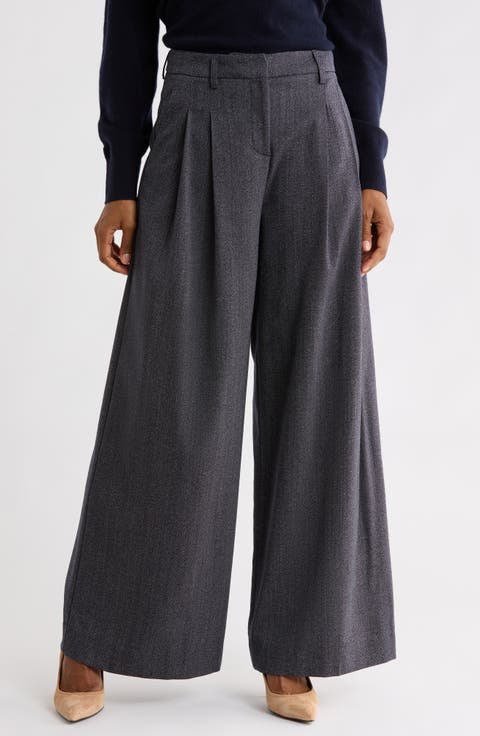Didi Wide Leg Virgin Wool Pants