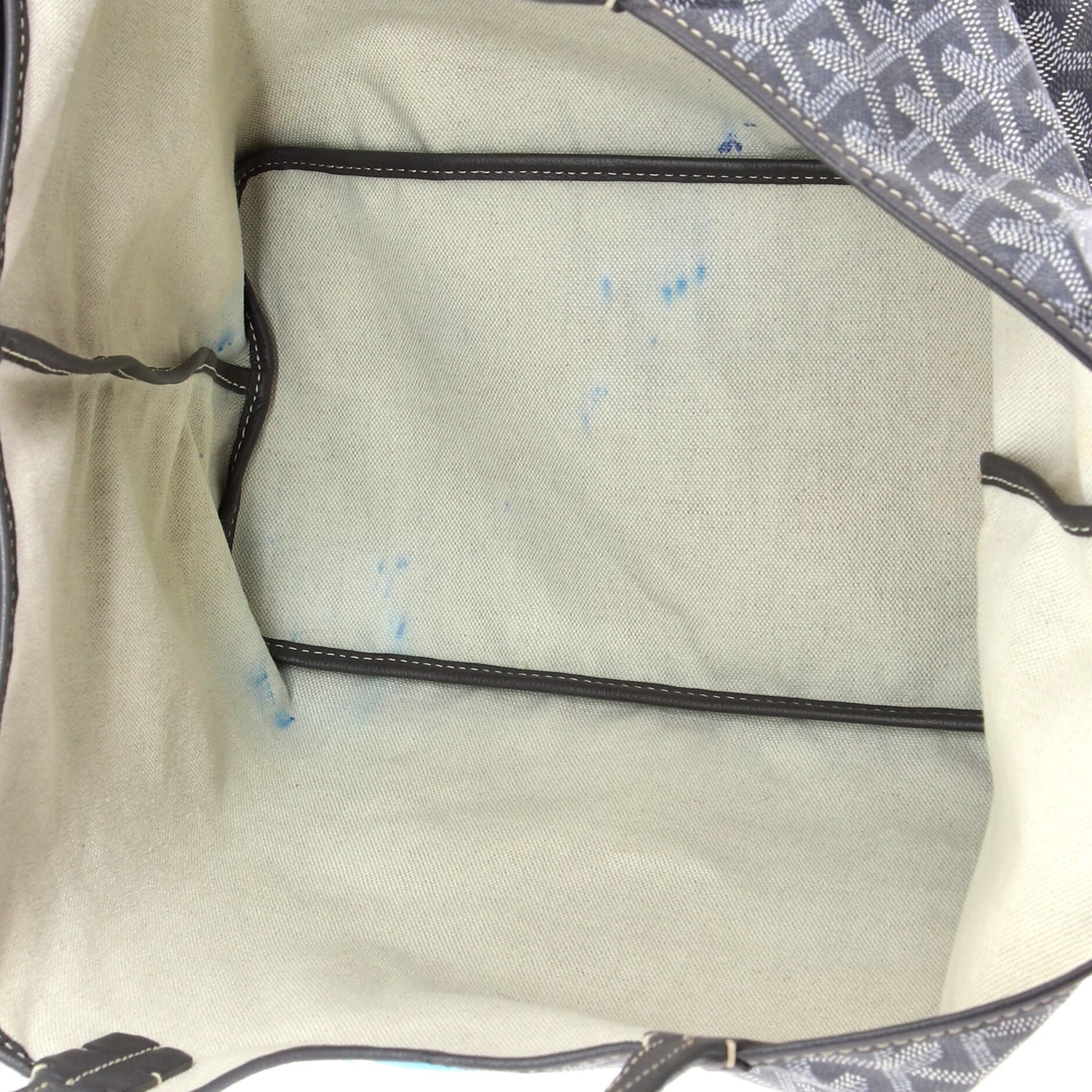 Pre-Owned Goyard Artois Tote Printed Coated Canvas MM, Alternate, color, Blue