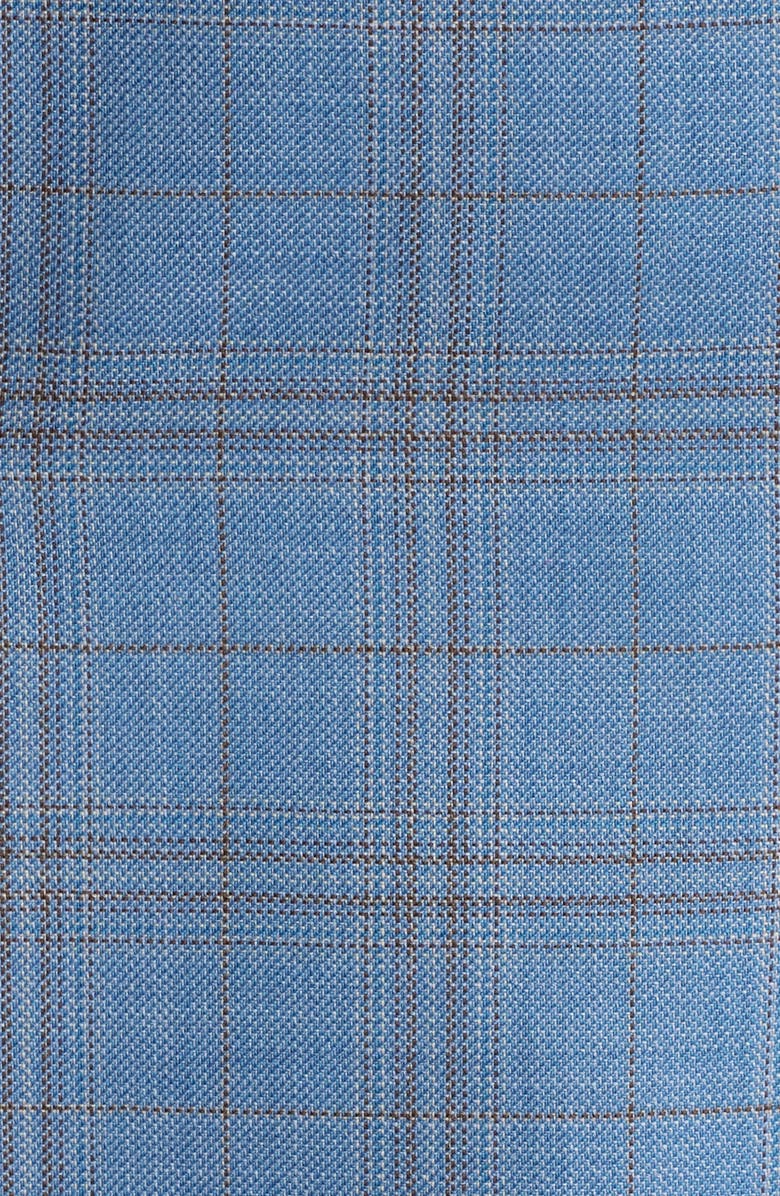 BOSS Hutson Plaid Virgin Wool Sport Coat, Alternate, color, Open Blue