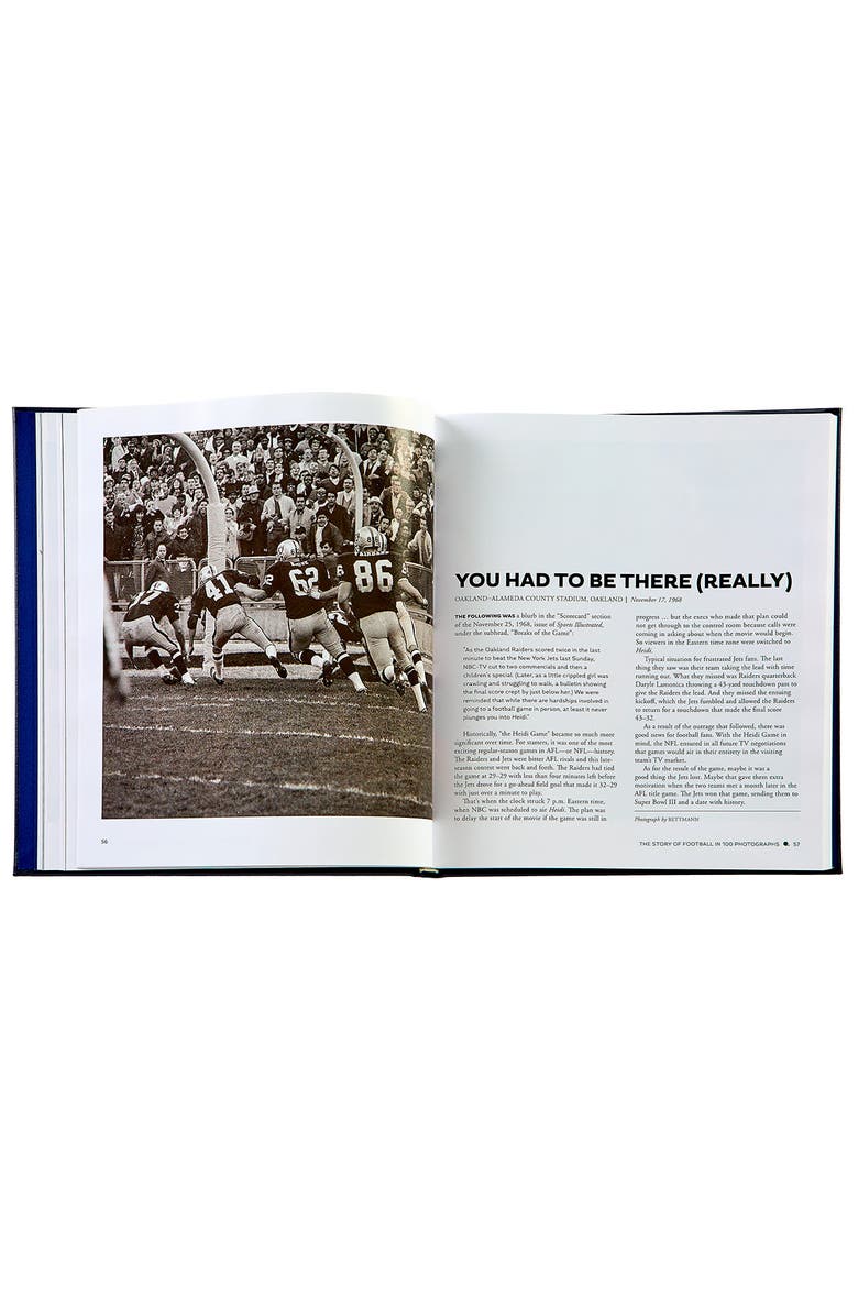 Graphic Image The Story of Football Leather Coffee Table Book, Alternate, color, Navy