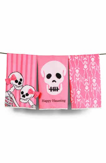 The Pink & Spooky Set of 3 Artisan Kitchen Tea Towels