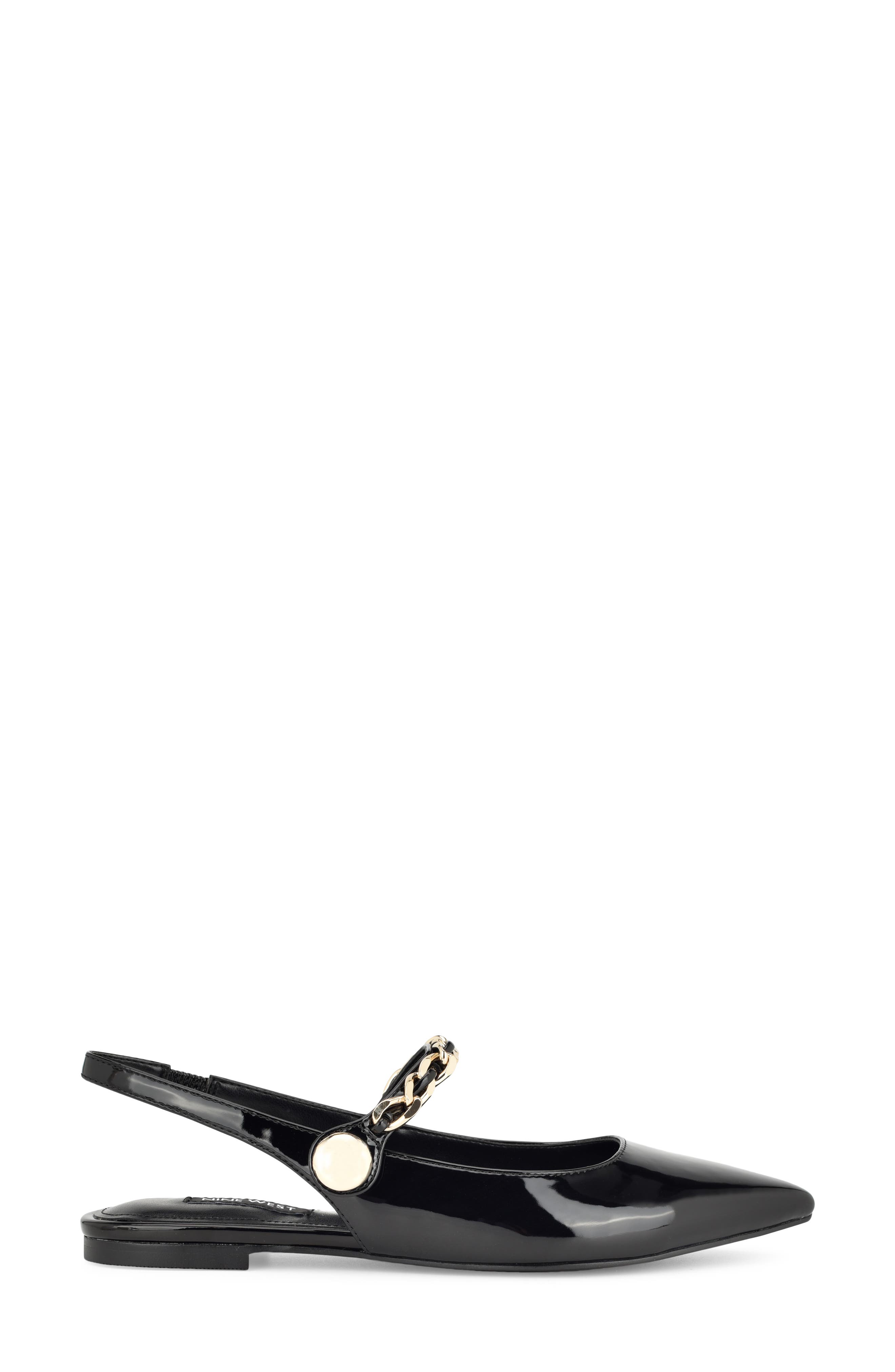 Nine West Brulia Slingback Pointed Toe Flat, Alternate, color, 