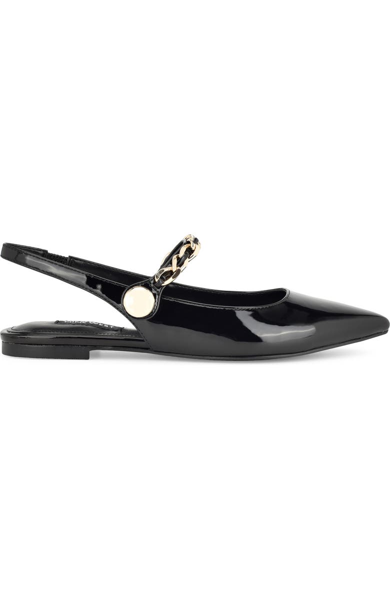 Nine West Brulia Slingback Pointed Toe Flat, Alternate, color,