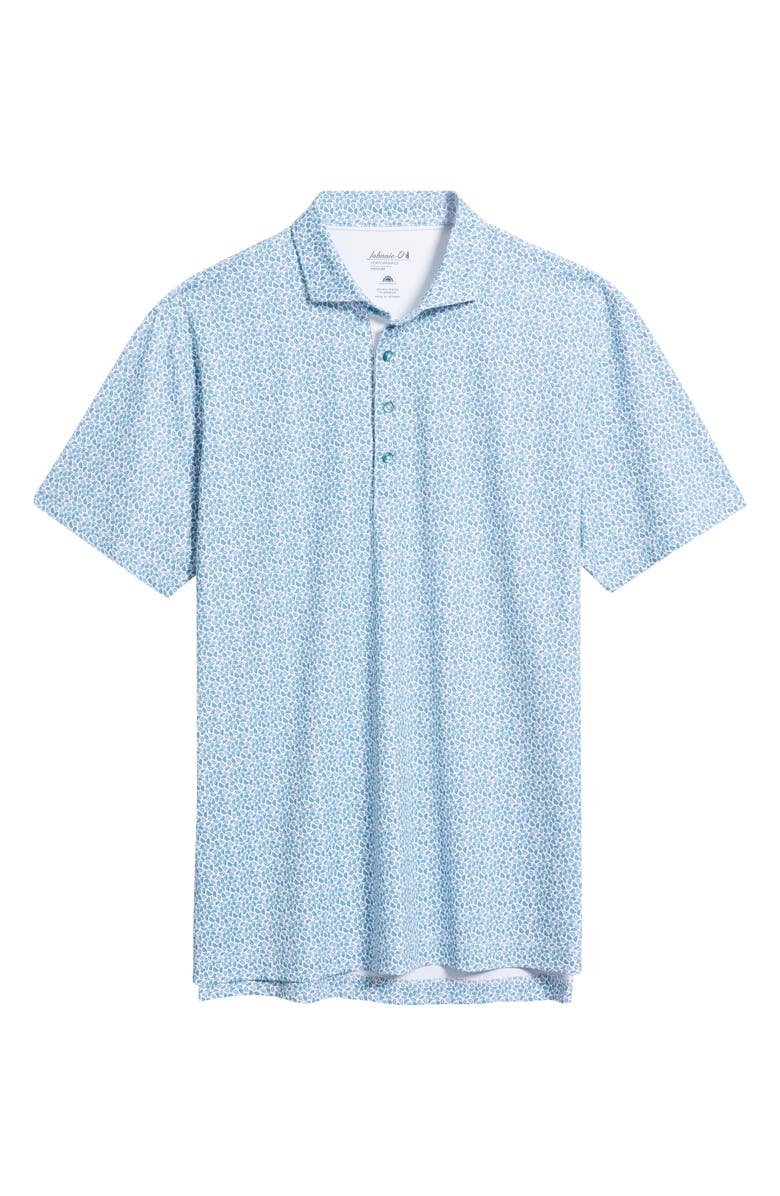 johnnie-O Peelin Good Citrus Print Performance Jersey Polo, Alternate, color, Tropical
