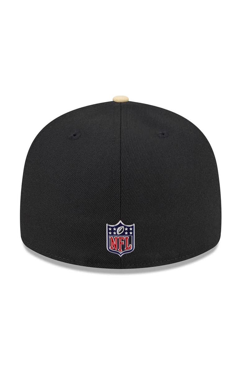 New Era Men's New Era  Black/Gold New Orleans Saints 2026 NFL Draft Pre-Curved 59FIFTY Fitted Hat, Alternate, color, Black