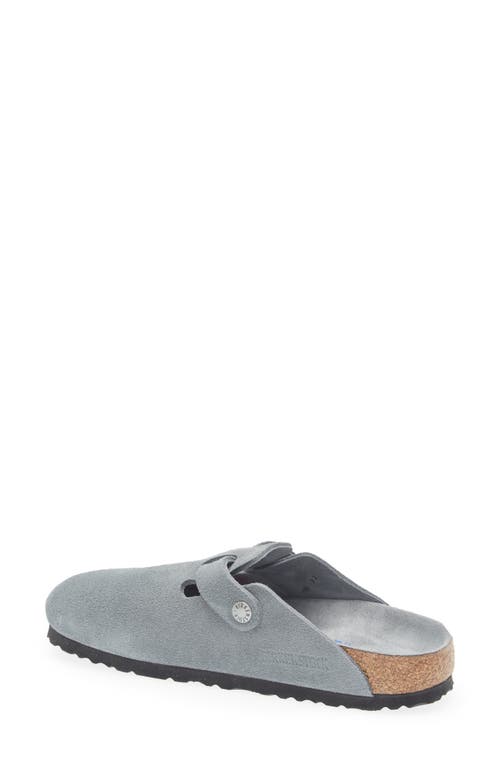 Birkenstock Boston Soft Footbed Clog In Gray
