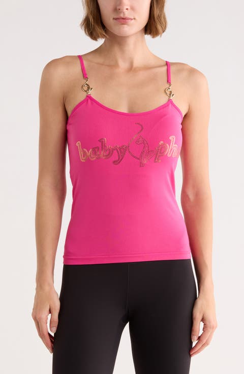 Logo Cami with Metal Trim