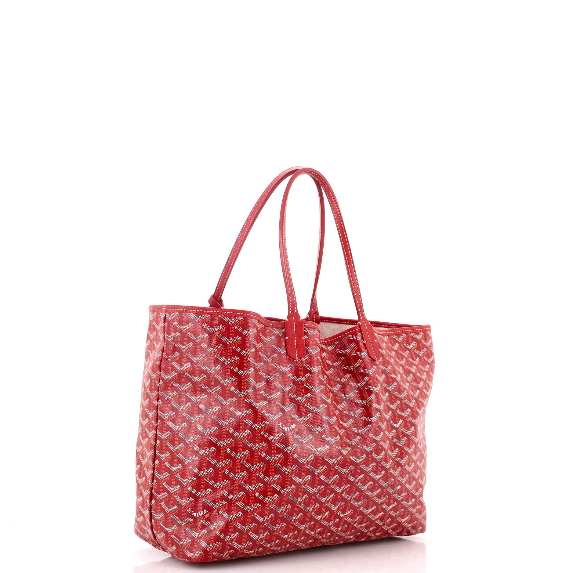 Pre-Owned Goyard Saint Louis Tote Coated Canvas PM, Alternate, color, Red