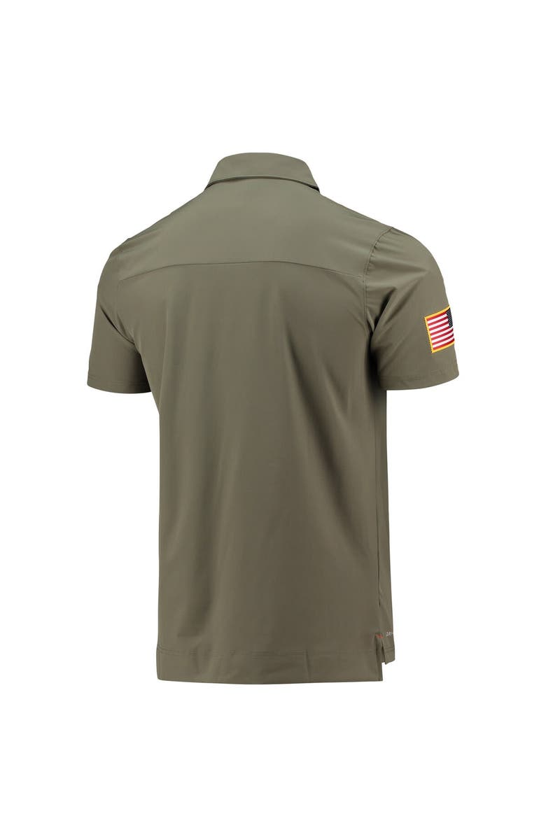 Nike Men's Nike Olive Alabama Crimson Tide UV Collegiate Performance Polo, Alternate, color, 