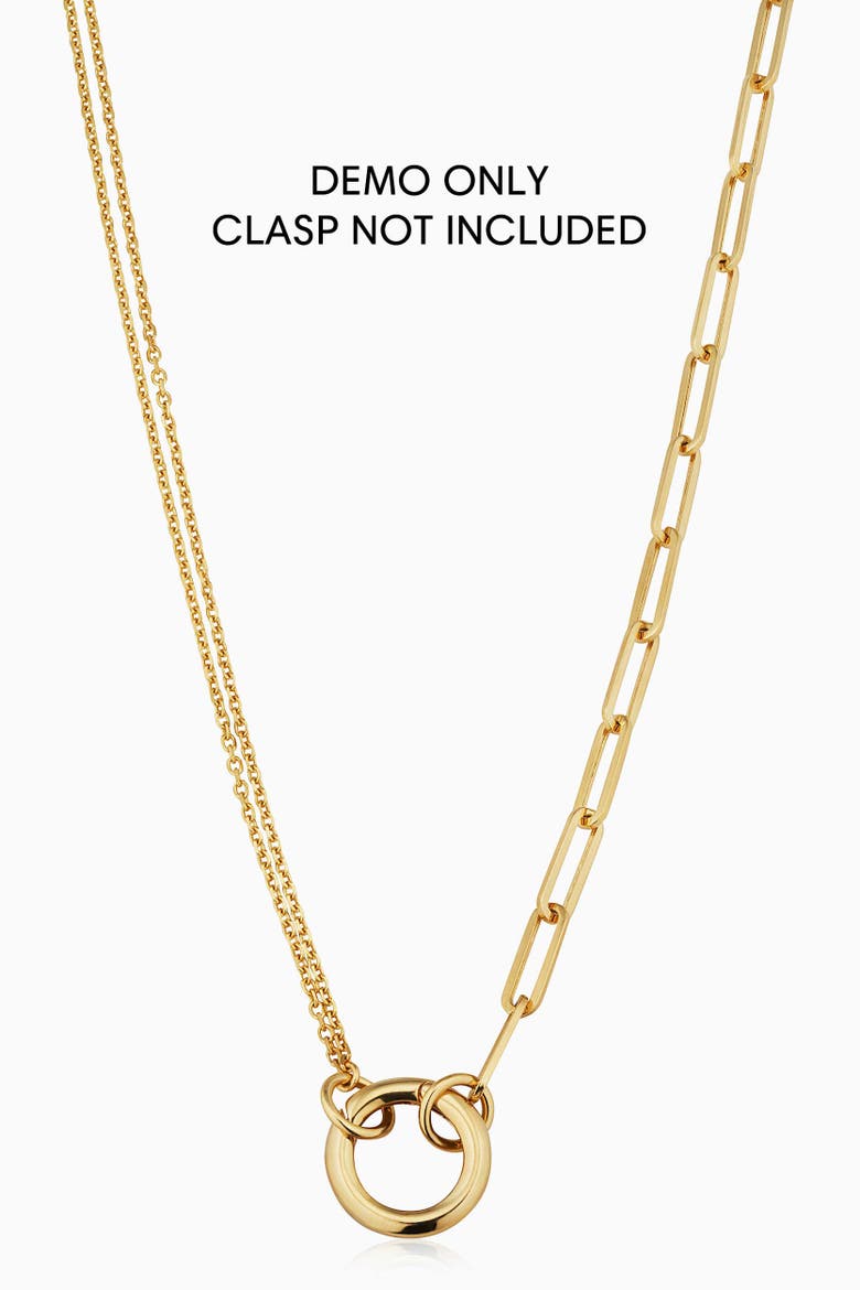 14K Yellow Gold Rimini Venice Mixed Link Split Chain, Alternate, color, Yellow Gold