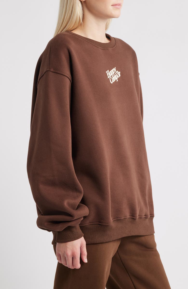 HAPPY CAMP3R I'll Always Love You Logo Sweatshirt, Alternate, color, Espresso