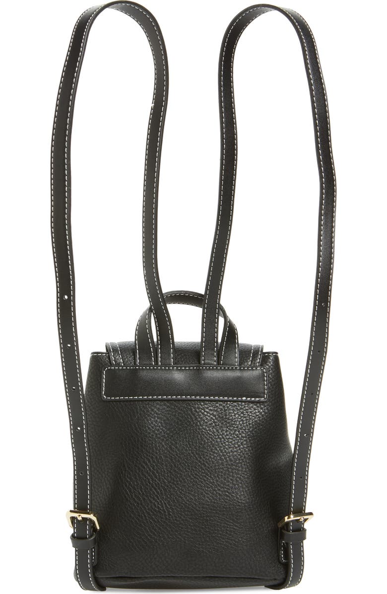 Topshop Bruno Super Mini Faux Leather Backpack, Alternate, color,