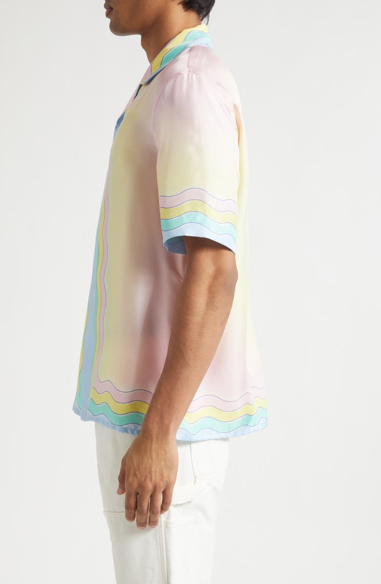 Casablanca For the Love of Dance Silk Camp Shirt, Alternate, color, For The Love Of Dan