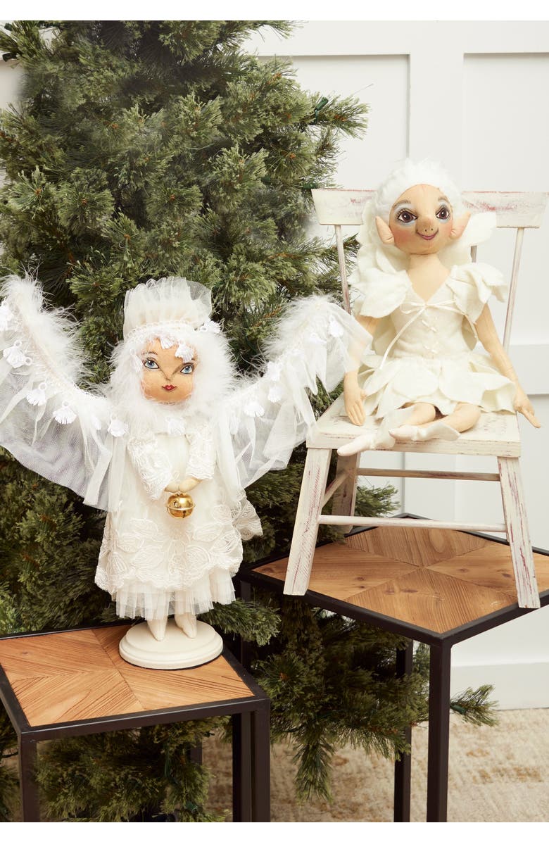 Gallerie II Fae Snowflake Fairy Joe Spencer Gathered Traditions Christmas Art Doll Figure, Alternate, color, White