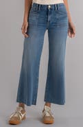 KUT from the Kloth Meg Raw Hem High Waist Ankle Wide Leg Jeans