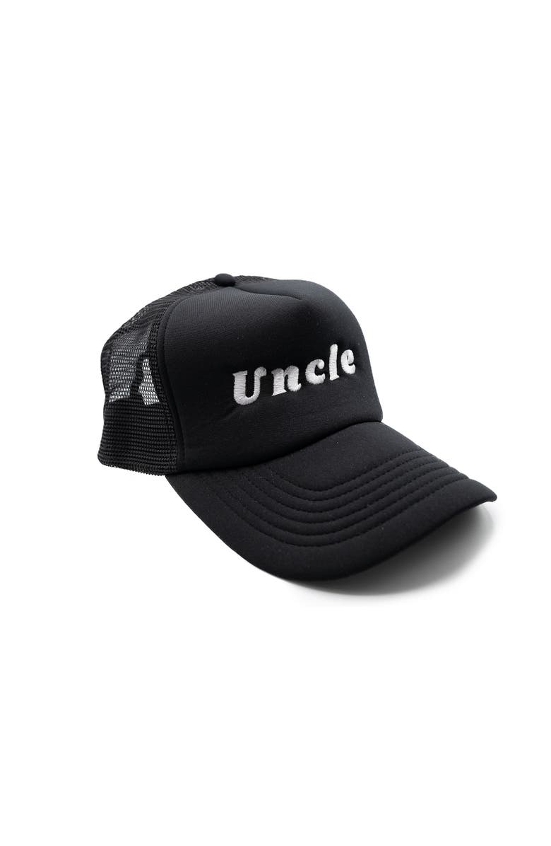 Rey To Z Uncle Foam Trucker Hat, Alternate, color, Black