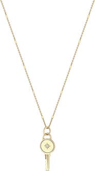 Zoë Chicco Diamond Key Pendant Necklace