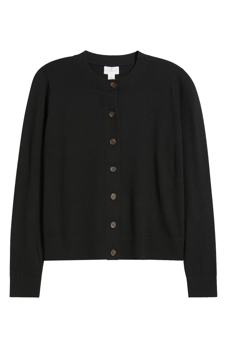 Caslon<sup>®</sup> Classic Crewneck Cardigan, Alternate, color,