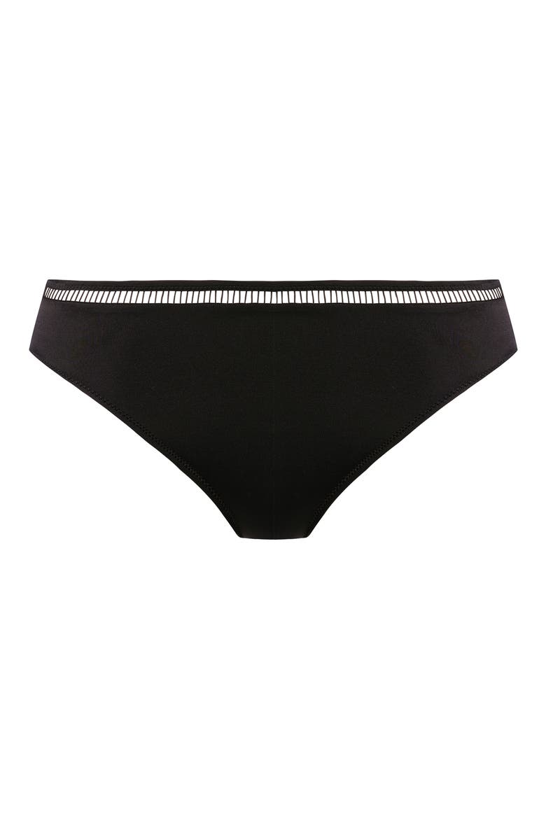 East Hampton Mid Rise Bikini Bottoms, Alternate, color, BLACK
