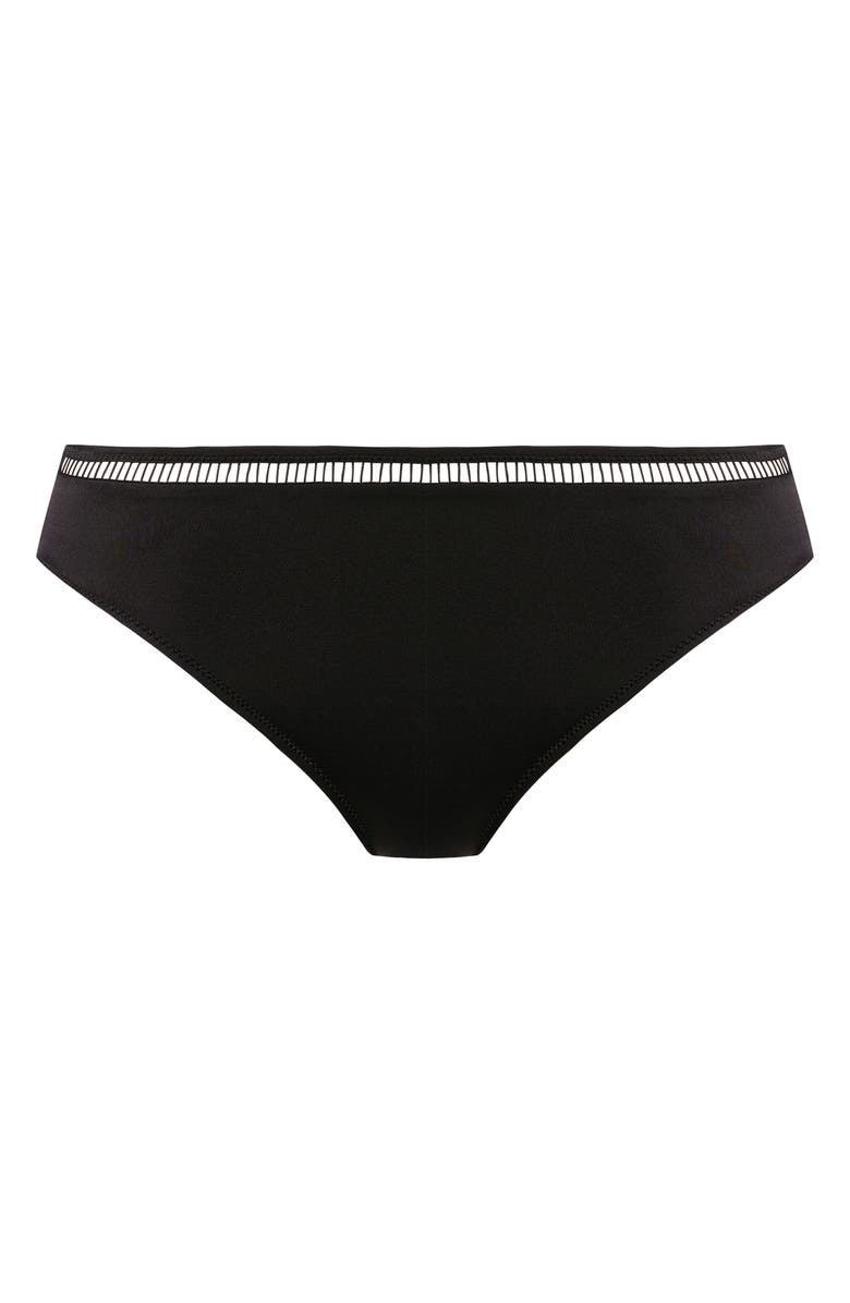 Fantasie East Hampton Mid Rise Bikini Bottoms, Alternate, color, Black