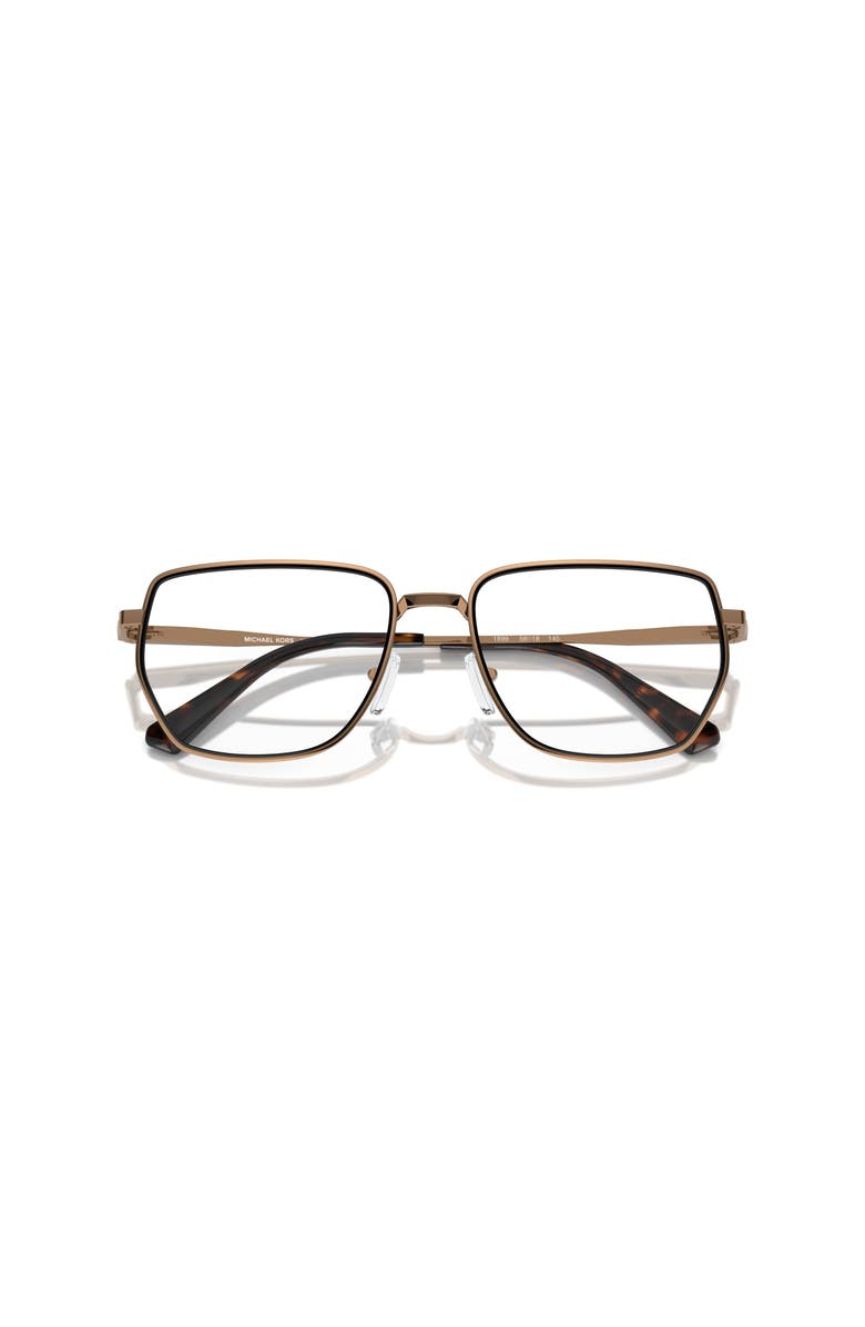 Michael Kors 56mm Irregular optical glasses, Alternate, color, Gold