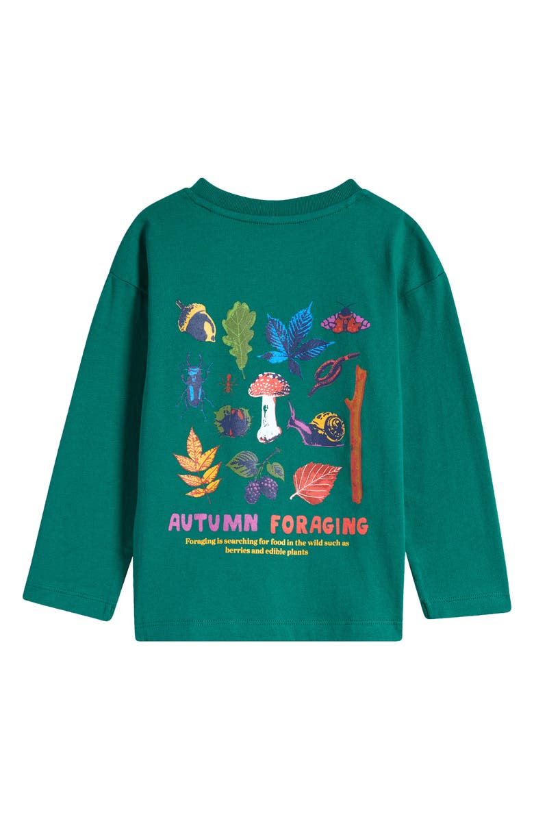 Mini Boden Kids' Autumn Foraging Long Sleeve Cotton Graphic T-Shirt, Alternate, color, 