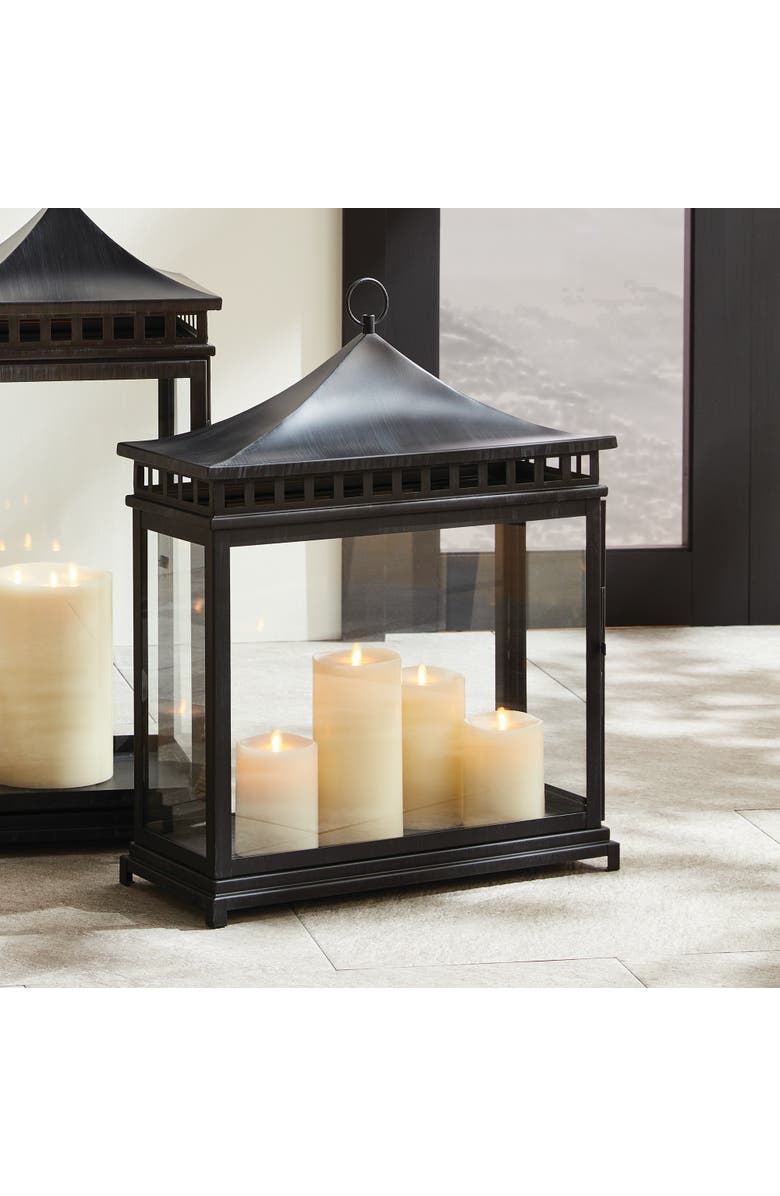 Napa Home & Garden Kito Outdoor Rectangular Lantern Candle Holder, Alternate, color,