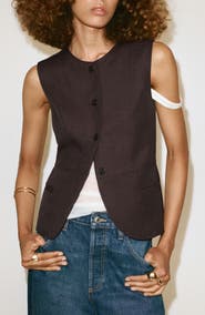MANGO Button Vest